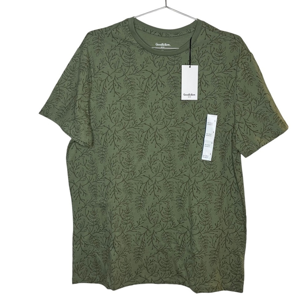 TARGET Goodfellow & Co Sage Fling Tee Shirt 2022 Botanical Floral Print